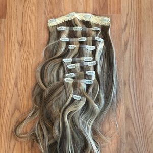 Milk+Blush hair extensions. New. Seamless weft. "